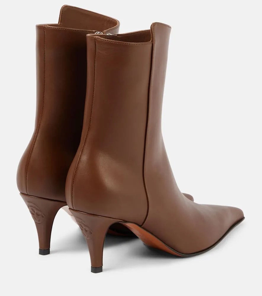 Alexander McQueen Birdee leather ankle boots