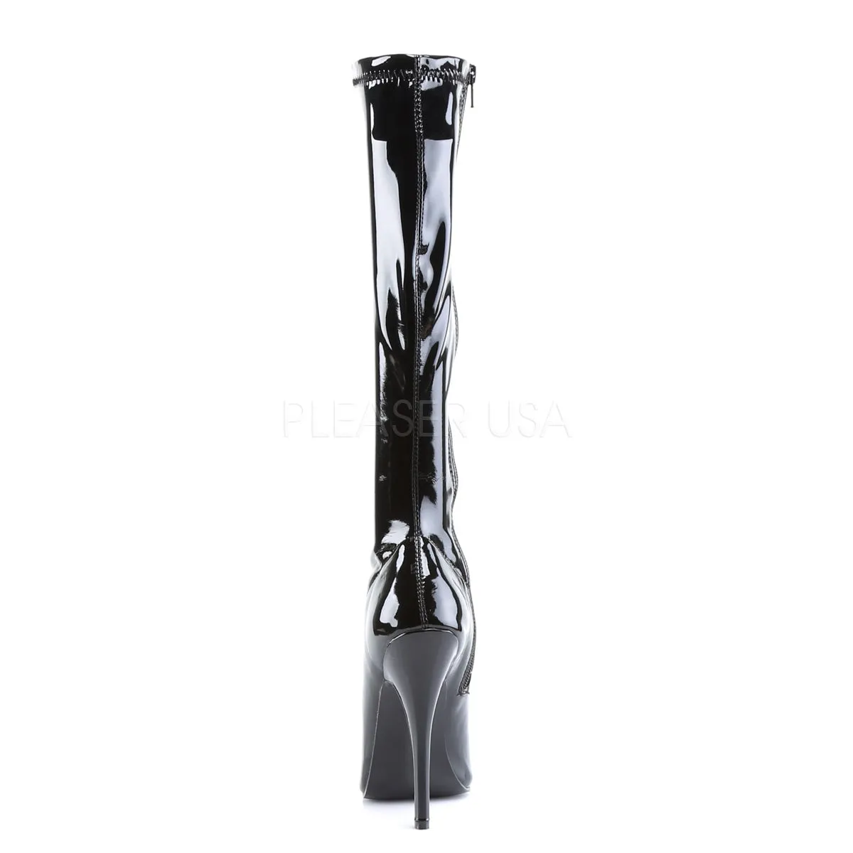 Classic Knee Boots with 6-inch Stiletto Heels and No Platform DOMINA-2000