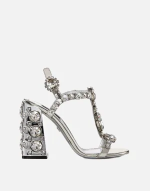 Embellished High-Heel Sandals