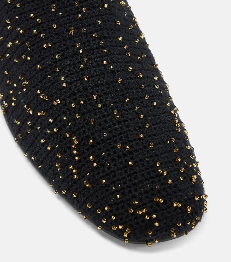 Gabriela Hearst Aris embellished knitted ballet flats