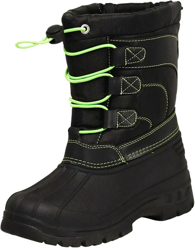 NORTY Tod Boys 4-6 Black/Lime Boots 50044