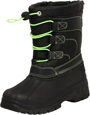 NORTY Tod Boys 6-10 Black/Lime Ski Boot 50003
