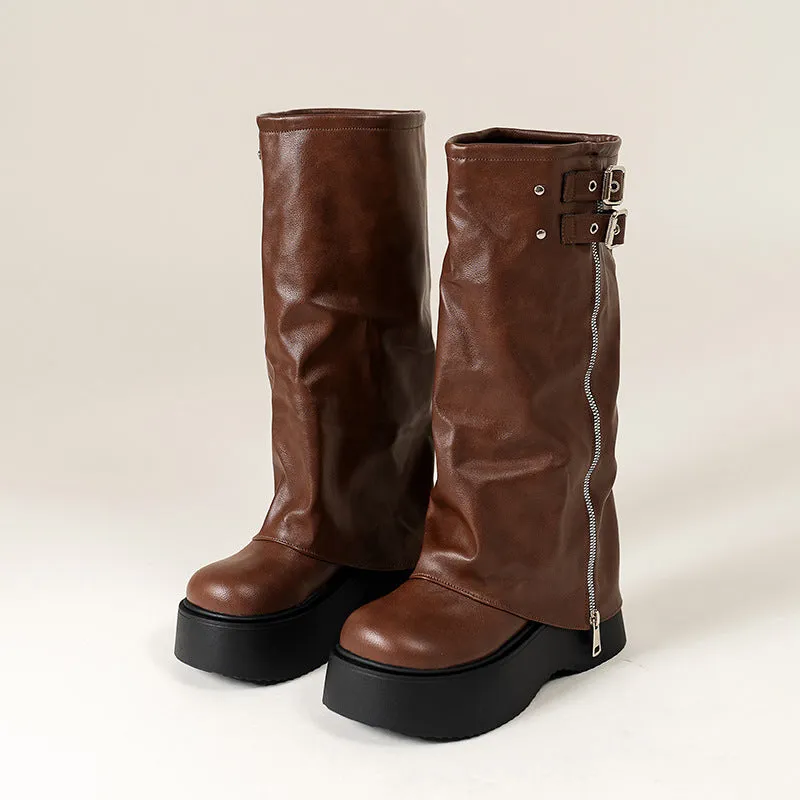 Pansy Platform Trouser Boots