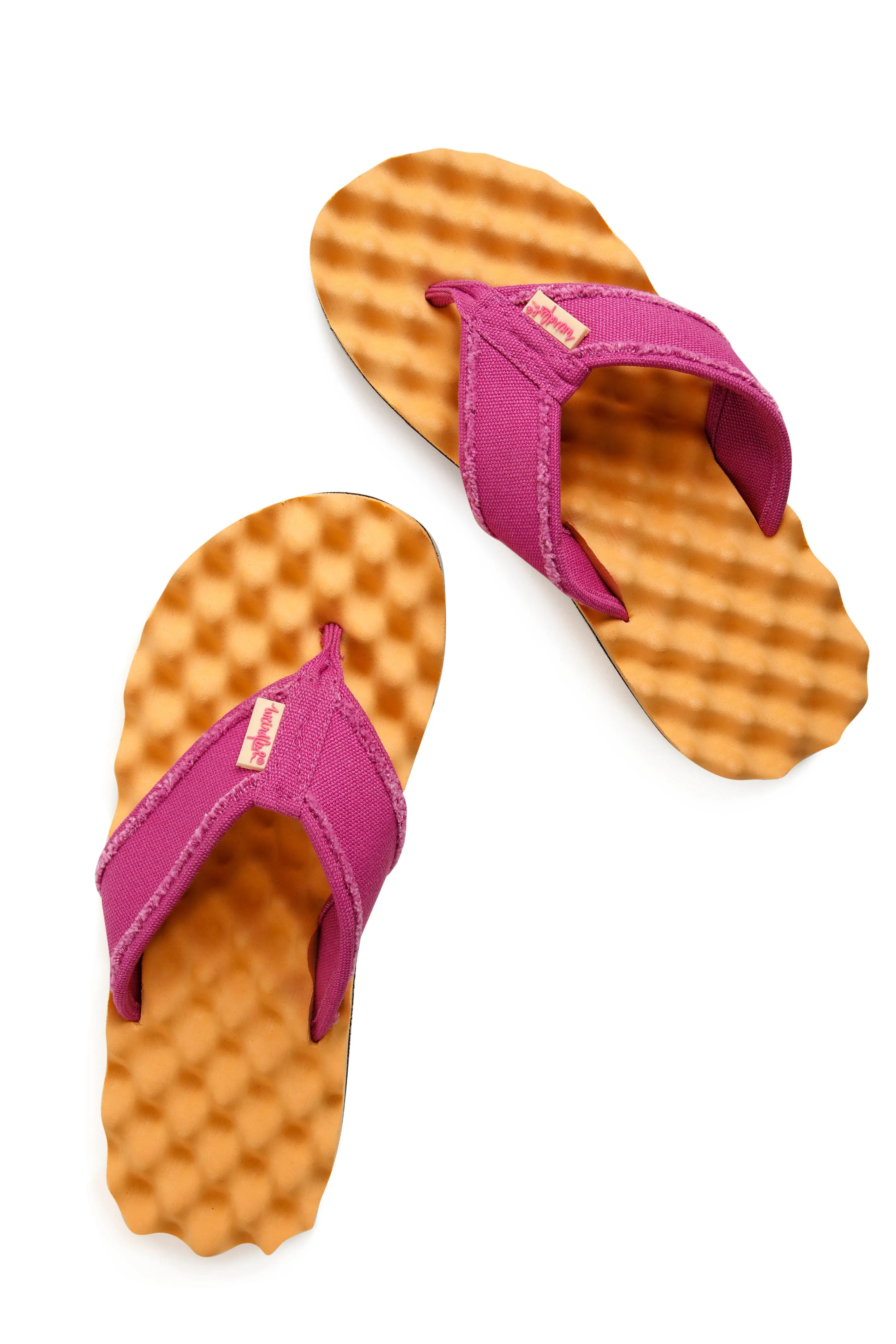 Weird Fish  Cayman Waffle Flip Flops- Apricot