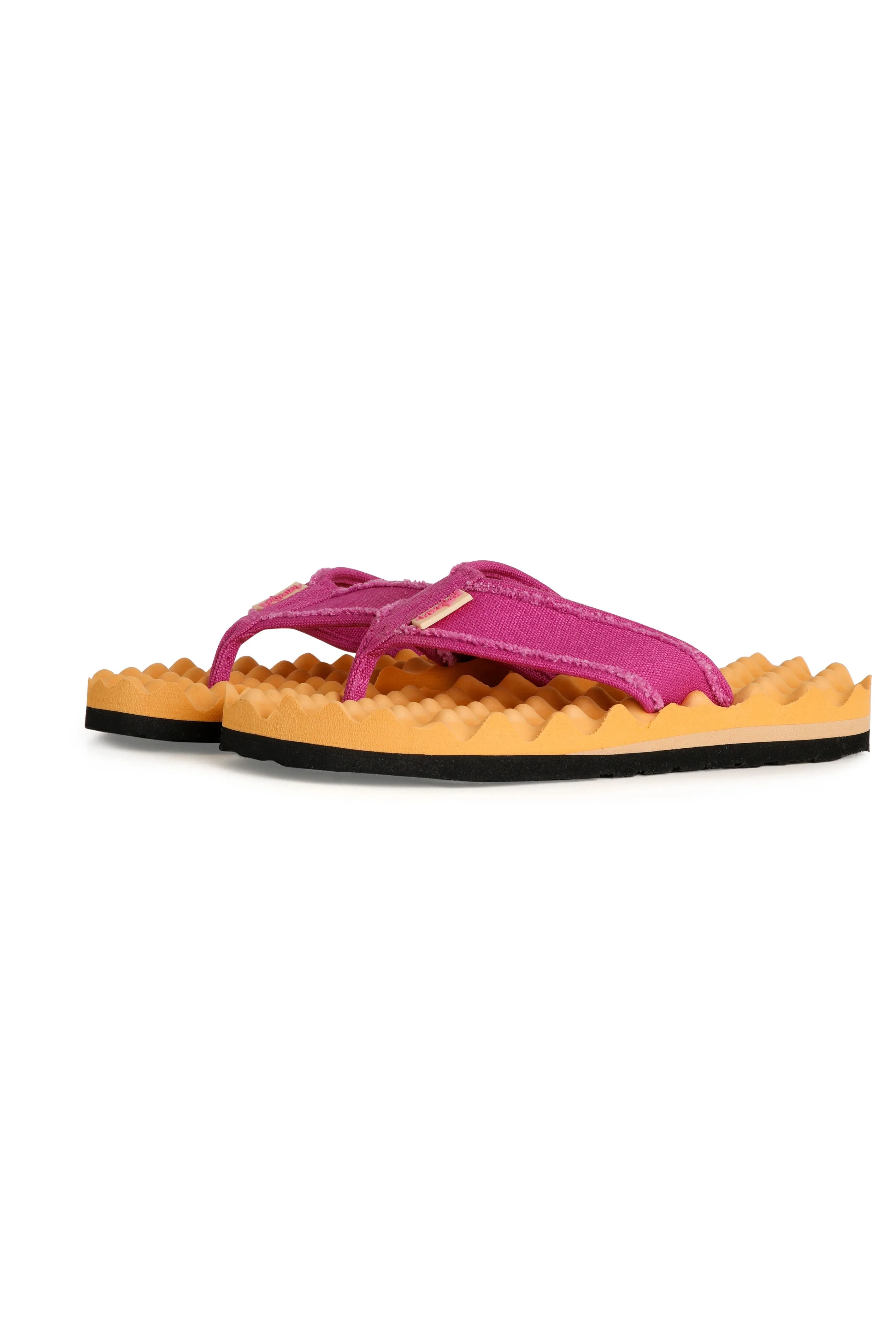 Weird Fish  Cayman Waffle Flip Flops- Apricot