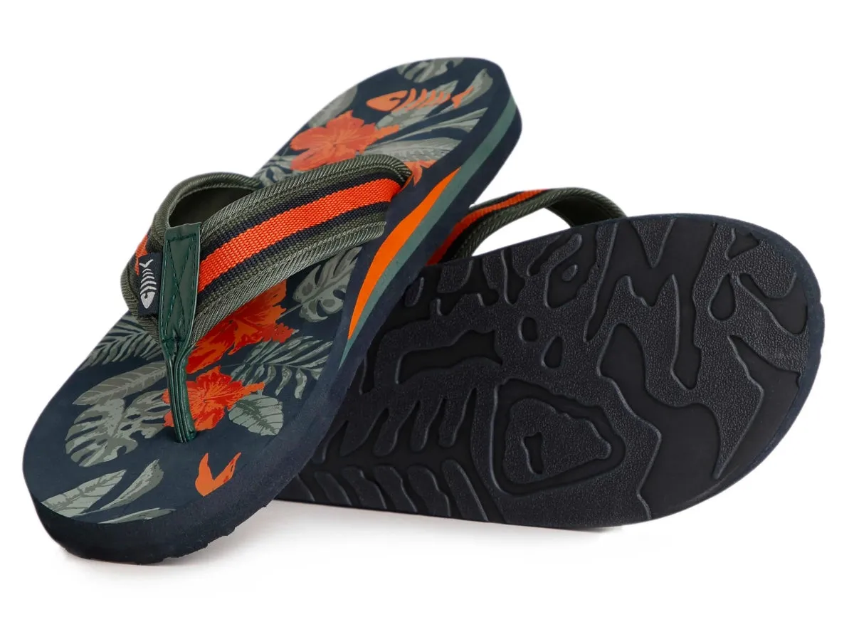 Weird Fish Mens Derwent Flip Flops - Navy