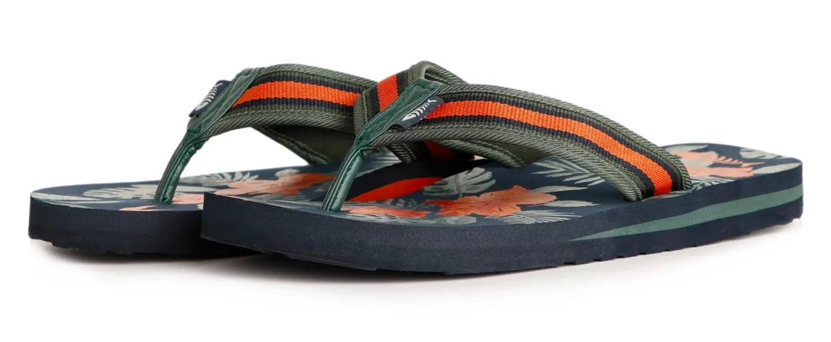 Weird Fish Mens Derwent Flip Flops - Navy