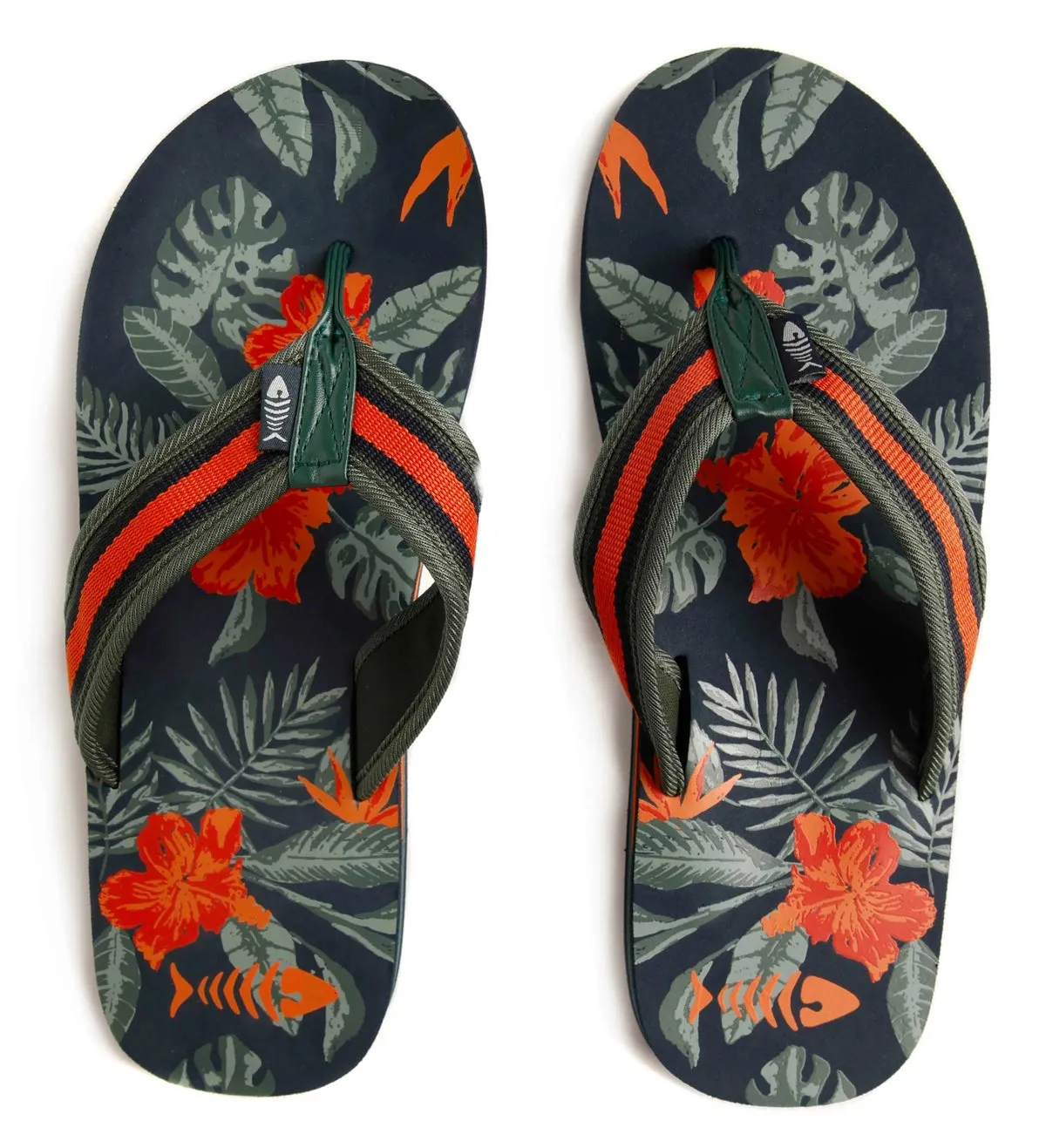 Weird Fish Mens Derwent Flip Flops - Navy
