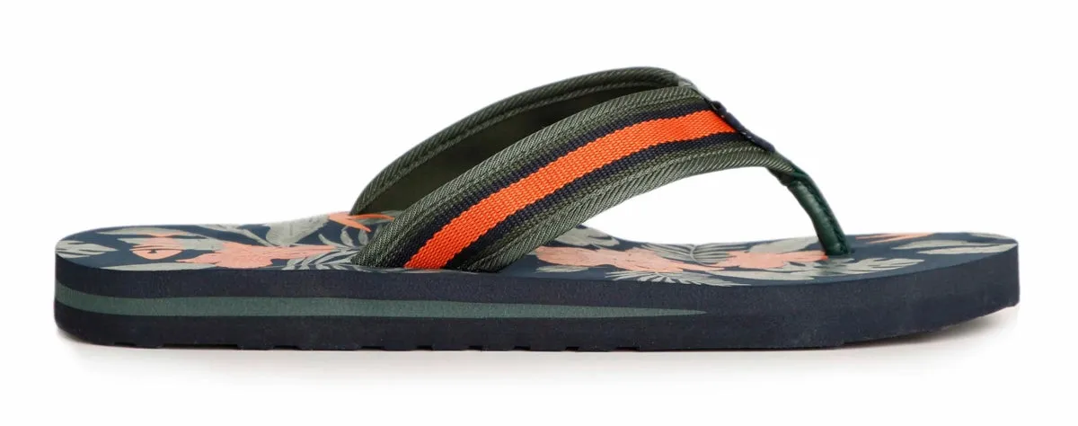 Weird Fish Mens Derwent Flip Flops - Navy