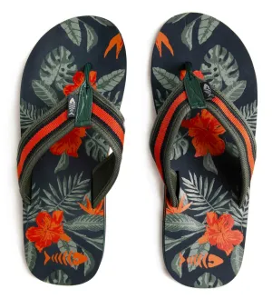 Weird Fish Mens Derwent Flip Flops - Navy